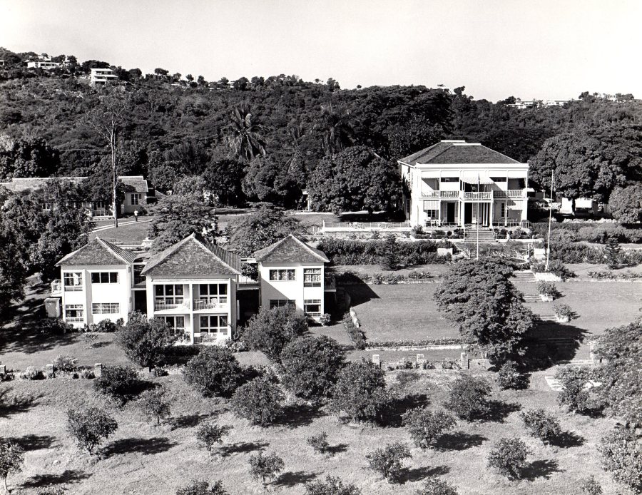 Mona Great House Bedrooms Grounds 8 Oct 1969