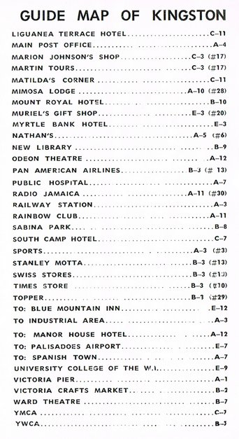 Key to Jamaica Mar 1960 51