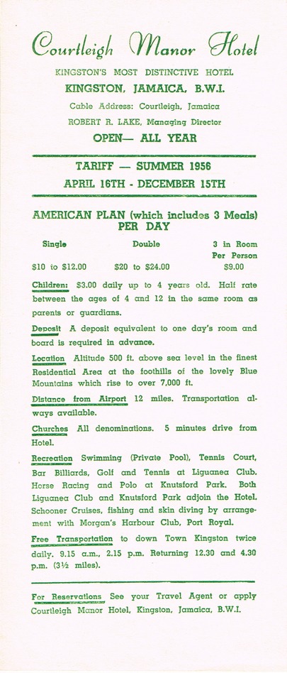 Courtleigh Manor 1956 5