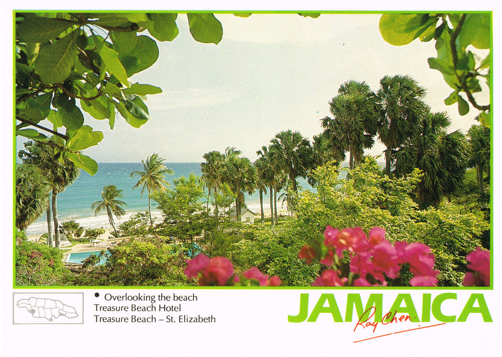 Treasure Beach overlooking